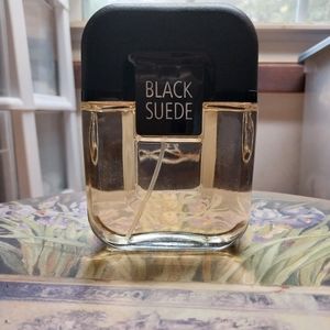 Vintage Avon Black Suede Cologne 3.4 oz